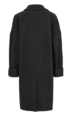 Oversize wool coat / black
